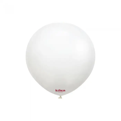 Малки бели балони Standart White 13 см, Kalisan, пакет 100 броя