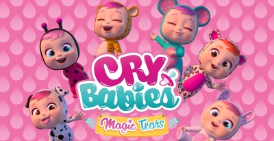 Винил, фон за декорация Плачещите бебета Cry Babies, 125 х 80 см