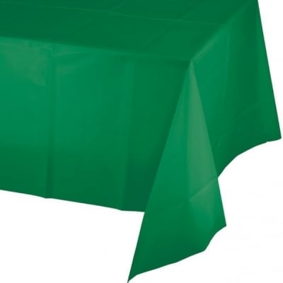 Зелена хартиена парти покривка, Emerald green, 137 х 274 см