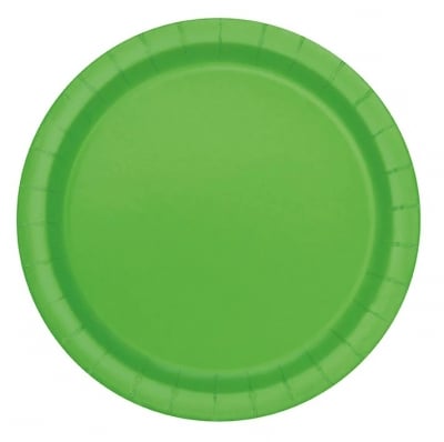 Големи зелени чинийки, 21.9 см, 16 броя
