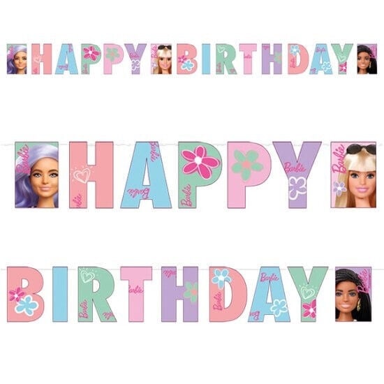 Банер Happy Birthday Барби, Barbie Sweet Life | Partilino.com