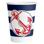 Морско парти, чаши с котва, 8 броя