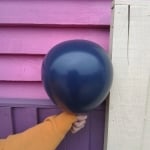 Син балон, тъмносин пастел Navy blue 13 см, Kalisan, пакет 100 броя