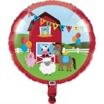 Балон ферма, село, домашни животни, кръг