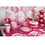 Розов банер Happy Birthday Perfectly pink