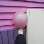 Кръгъл балон дървесно розов пастел, Retro Rosewood Kalisan, 30 см, 1 брой
