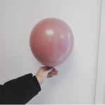 Малък кръгъл балон дървесно розов пастел, Retro Rosewood Kalisan, 13 см, 1 брой