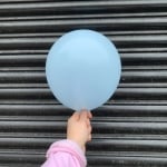 Малки балони син макарон Baby blue 13 см, Kalisan, пакет 100 броя