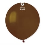 Кръгъл балон кафяв латекс 48 см G150/48, пакет 50 броя
