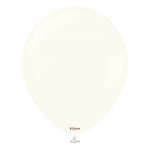 Кръгъл балон бял пастел, Retro White Kalisan, 30 см, 1 брой