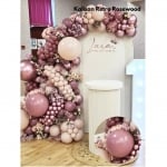 Балони дървесно розов пастел, Retro Rosewood Kalisan, 30 см, пакет 100 броя