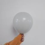Kръгъл балон светлосив пастел, ретро дим Retro Smoke Kalisan, 30 см, 1 брой