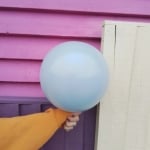 Малък балон сивосин пастел, Retro Storm Kalisan, 13 см, 1 брой