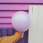 Балон розово-лилав пастел, Retro Dusty Rose Kalisan, 30 см, 1 брой