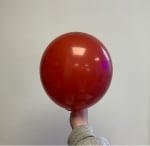 Тъмночервен балон пастел Deep red Kalisan, 30 см, 1 брой
