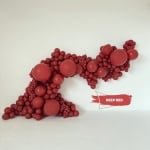 Тъмночервени балони пастел Deep red Kalisan, 30 см, пакет 100 броя