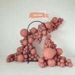 Кръгъл балон розова глина пастел Clay pink Kalisan, 48 см, 1 брой