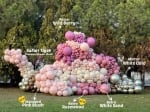Малки балони розова пудра пастел Pink blush Kalisan, 13 см, пакет 100 броя