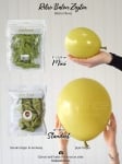 Кръгъл балон маслинено зелен пастел, маслина Retro Olive Kalisan, 30 см, 1 брой