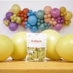 Малки балони маслинено зелен пастел, маслина Retro Olive Kalisan, 13 см, пакет 100 броя