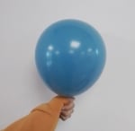 Малък балон син пастел 13 см Retro Deep Blue Kalisan, 1 брой