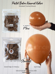 Балони карамелeно кафяв пастел Caramel Brown Kalisan, 30 см, пакет 100 броя