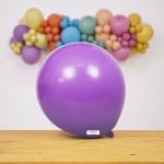 Малки лилави балони пастел лавандула Retro Lavender Kalisan 13 см, пакет 100 броя