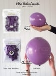 Малки лилави балони пастел лавандула Retro Lavender Kalisan 13 см, пакет 100 броя