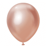 Балони хром розово злато 30 см Belbal, пакет 50 броя