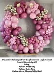 Кръгли балони розово-лилав пастел, Retro Dusty Rose Kalisan, 48 см, пакет 25 броя