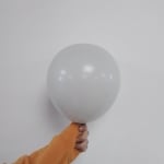 Kръгъл балон светлосив пастел, ретро дим Retro Smoke Kalisan, 48 см, пакет 25 броя