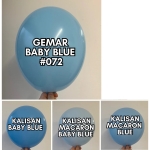 Балони бебешко синьо Standart Baby blue 30 см, Kalisan, пакет 100 броя