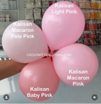 Малки балони бебешко розово Standart Baby pink 13 см, Kalisan, пакет 100 броя