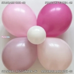 Малки балони розово-лилав пастел, Canyon Rose Balonevi, 13 см, пакет 100 броя