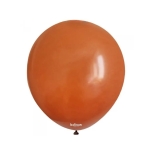 Голям кръгъл балон ръждиво оранжев пастел, Retro Rust Orange Kalisan, 48 см, 1 брой