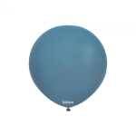 Малки тъмносиво-сини балони, Retro Denim Kalisan, 13 см, пакет 100 броя