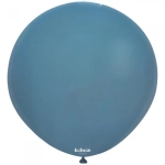 Кръгли тъмносиво-сини балони, Retro Denim Kalisan, 48 см, пакет 25 броя