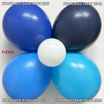 Малък син балон, тъмносин пастел Standart Dark Blue 13 см, Kalisan, 1 брой