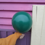 Кръгли балони тъмнозелен пастел Dark green Kalisan, 48 см, пакет 25 броя