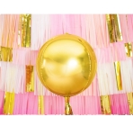 Фолиев балон сфера, топка, злато, 60"