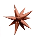 Мулти балон звезда кафе мока 4D, 12 лъча х 50 см