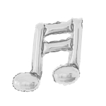 Фолиев балон двойна нота, сребро, 40 см