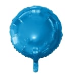 Фолиев балон кръг син, 45 см