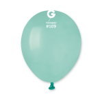 Малки балони макарон аквамарин Tiffany 13 см A50/109, пакет 100 броя