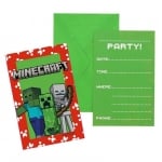 Парти покана ТНТ Майнкрафт TNT Minecraft, с плик