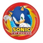 Малки парти чинийки Соник Таралежа Sonic the Hedgehog, 8 броя