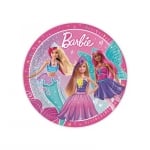 Парти чинийки Барби, Barbie Fantasy, 23 см, 8 броя