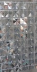 Панел за сребърна пайетена фонова стена 3D, прозрачен гръб мрежа, 30 х 30 см