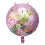 Розов балон Фламинго, кръг 45 см