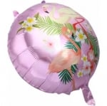 Розов балон Фламинго, кръг 45 см